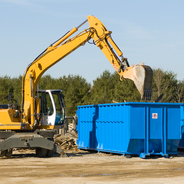 are there any restrictions on where a residential dumpster can be placed in Falmouth VA